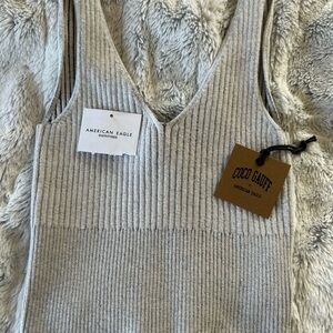 American Eagle x Coco Gauff Ribbed Tank Top - Size Small